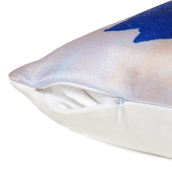 Cotton Printed Cushion Cover with Hidden Zipper Throw Pillow Case for Home Decor - Picture 3 of 4